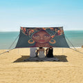 ALAZA Portrait Beautiful African Woman in Traditional Turban Tribal Beach Tent Sun Shelter Portable Canopy Sunshade for Outdoor Camping Picnics Backyard Fun 10x9 ft