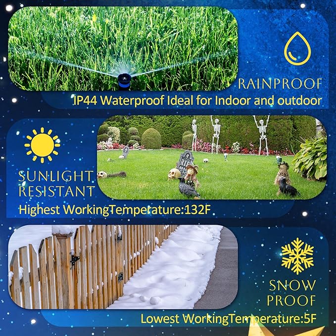 Mardi Gras Holiday Projector Light with 1 Film Slides LED Projector Lights Outdoor Reflectors Waterproof Landscape Decorative Lighting Projection Lamp for Party