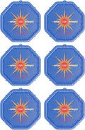 Solar Sun Rings UV Resistant Above Ground Inground Swimming Pool Hot Tub Spa Heating Accessory Heater Solar Cover Blue (Octagon 6 Pack)