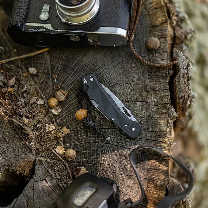 Gerber Gear LST - EDC Pocket Knife - Survival Tactical Tool for Travel Camping &amp Outdoor Adventure - Lightweight &amp Compact Folding Knife - Stainless Steel Blade - Black