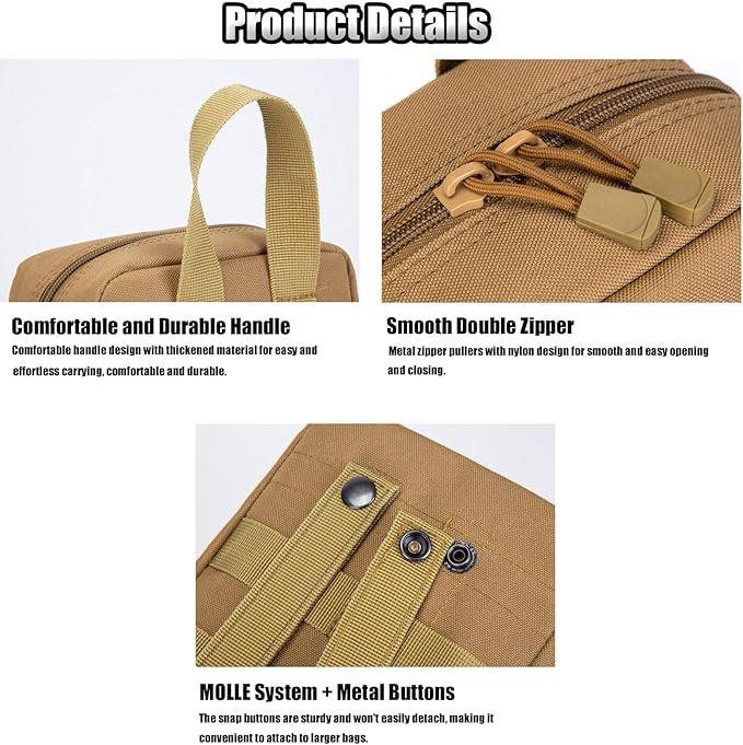 Tactical Military Ifak Pouch Outdoor Sports Airsoft Backpack Waterproof Pouch Molle EDC System for Outdoor Sport