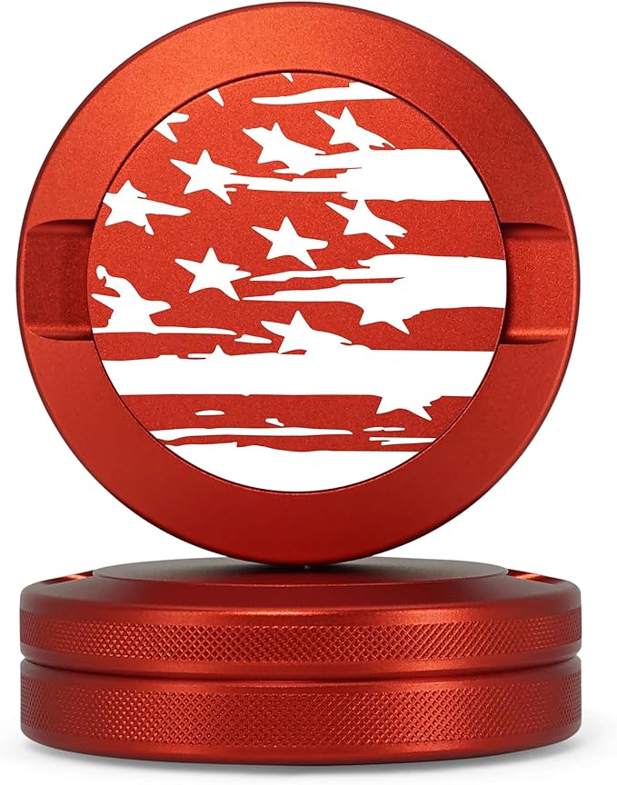 Metal Can | Metal Container for Pouches | Aluminum Used Pouch Storage Tin | Airtight O-Ring Moisture Odor Proof EDC Pocket Tin | The Banner Edition (Red)