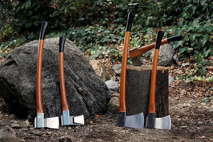 1844 Helko Werk Germany Vario Universal Axe - German Made Midsize General Purpose Felling Axe for Felling Trees Cutting Timber and Splitting Wood - Head 4.25lbs Handle 30in. (Universal) #10053
