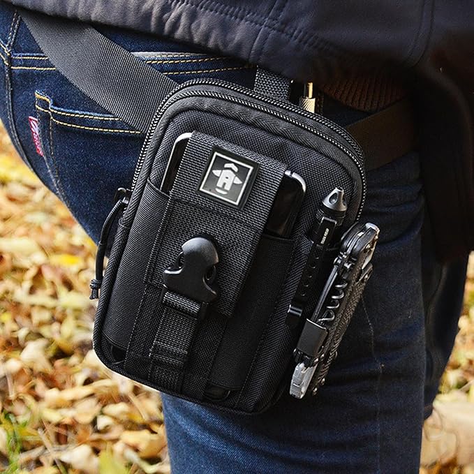 Tactical Waist Pack Molle EDC Cell Phone Bag Multifunctional Men's Shoulder Crossbody Bag Outdoor Toolkit Storage Bag