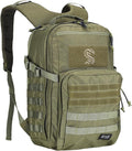 Military Tactical Backpack for Men Molle Army Rucksack Pack Bug Out Bag Laptop Compartment 30L (Green)