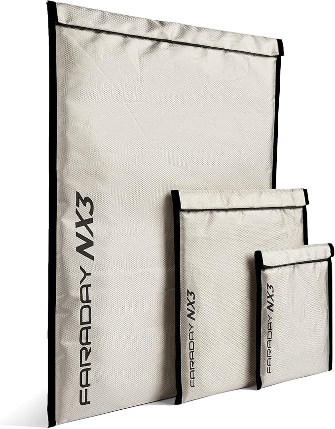 Faraday Dry Bag Backpack + NX3 3pc Kit | Waterproof | Anti-Tracking | RFID Signal Blocking | Protect Data and Devices from Hacking Tracking EMP | Cell Phone | Tablet | Laptop