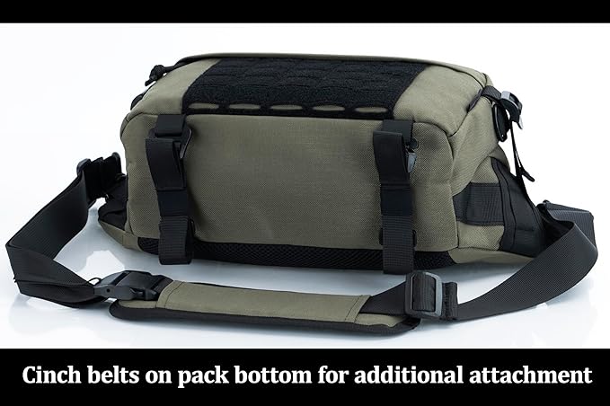 Tactical Sling Backpack Crossbody EDC Pack MOLLE Satchel Bag for Travel Work Camping and Hiking 8Liter