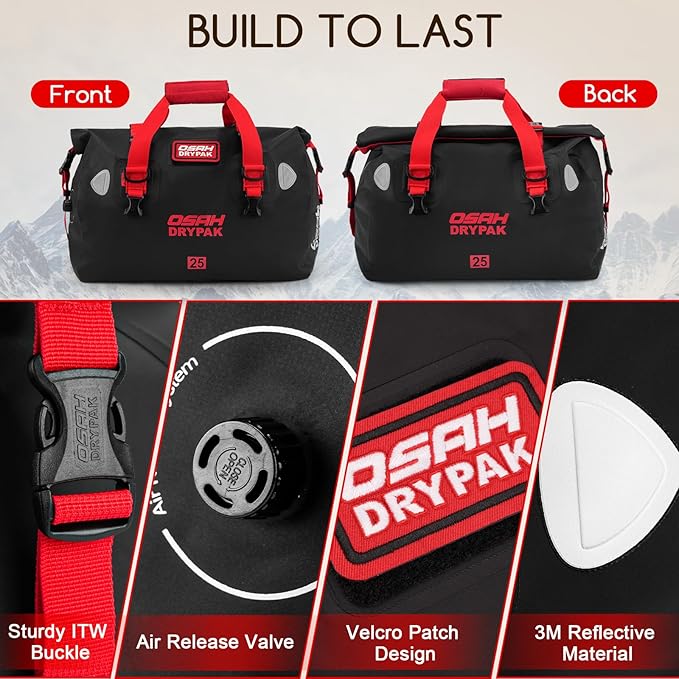 40L Waterproof Duffel Bag &amp 25L Dry Bag