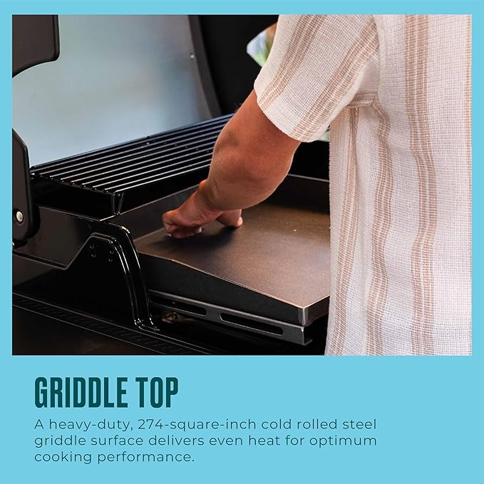 Charbroil® Pro Series™ with Amplifire™ Technology 3-Burner Propane Gas Grill and Griddle Cabinet Black - 463365124