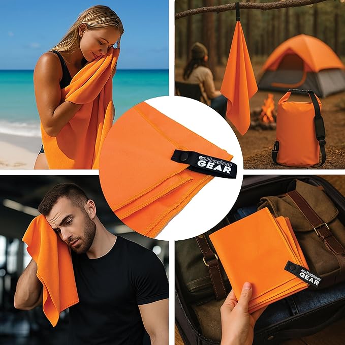 Enthusiast Gear Dry Bag 15L – Waterproof Floating Roll Top Dry Sack for Kayaking Boating Camping &amp Beach – Includes Quick Dry Microfiber Towel (Green)