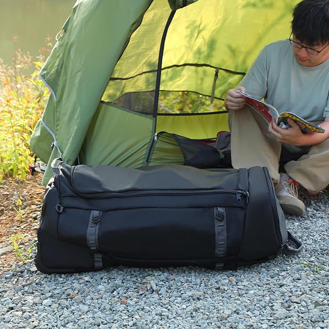 REDCAMP 85L/120L/140L Foldable Duffle Bag with Wheels Large Travel Duffel Bag