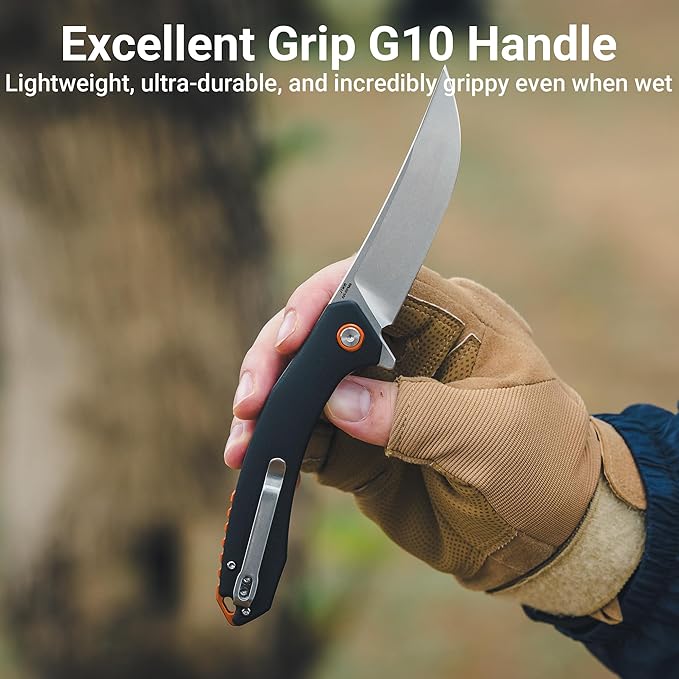 CJRB Folding Knife Gobi (J1906) AR-RPM9 Powder Steel G10 Handle Pocket Knife EDC Knife Black