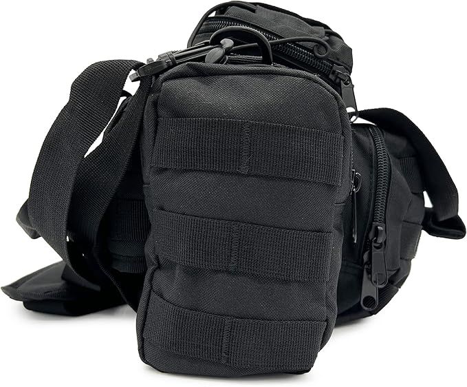 Compact Range Shooting Hunting Hiking Tactical Bag Military MOLLE Waist Shoulder Strap Pack Gear Pistol Handguns Gun Ammo
