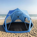 Acacia Beach Tent Sun Shelter | 4-Person Portable Camping Tent with UPF 50+ Protection | Easy Setup Pop up Sun Shade | 10×10ft Privacy Sunshade for Camping &amp Backyard
