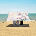 ALAZA Elegant Hand Painted Lilies Beach Tent Sun Shelter Portable Canopy Sunshade for Outdoor Camping Picnics Backyard Fun 10x9 ft
