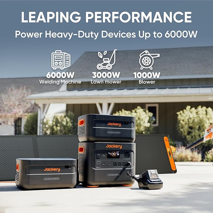 Jackery Portable Power Station Explorer 2000 Plus 2042Wh Solar Generator Compatible with Solar Panel for Outdoor RV Camping &amp Emergency (Renewed)