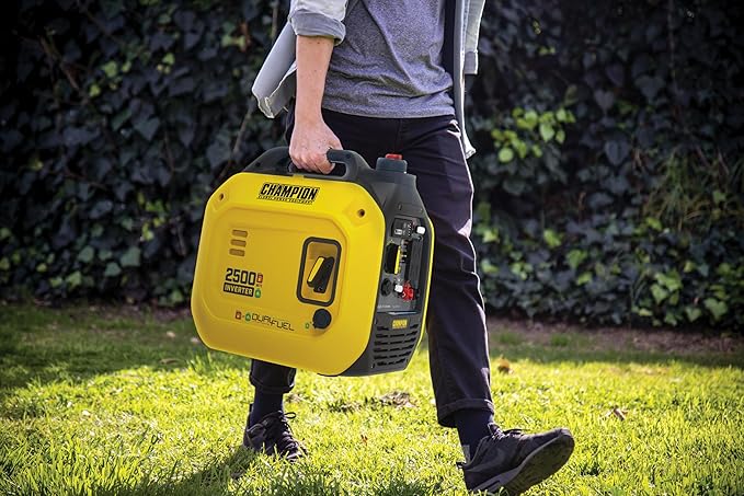 Champion Power Equipment 2500-Watt Dual Fuel Portable Inverter Generator with Quiet Technology and CO Shield