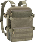 ABP Tactical MOLLE Hydration Backpack Military Assault Vest Back Panel Pack for Men Training Hiking Airsoft