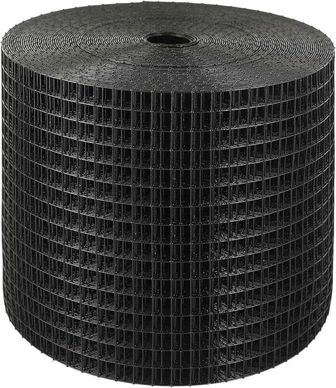 VEVOR 6 inch x 100ft Solar Panel Bird Guard Critter Guard Roll Kit with 60pcs Durable Metal Fasteners Solar Panel Guard with Rust-Proof PVC Coating 1/2 inch Wire Roll Mesh
