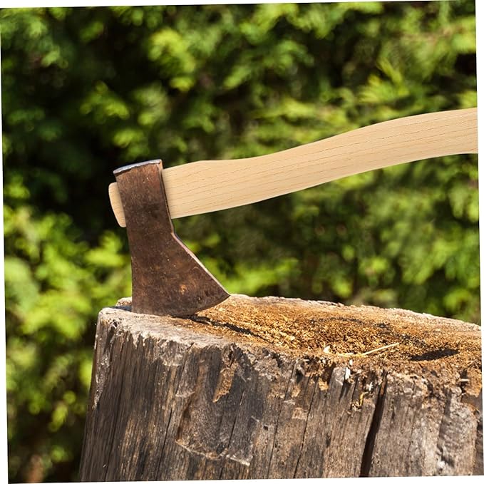 POPETPOP 3sets Hatchet Handle Replacement Handle Grip for Replacement Hatchet Non-Skid Wooden Ergonomic for Axe Camping