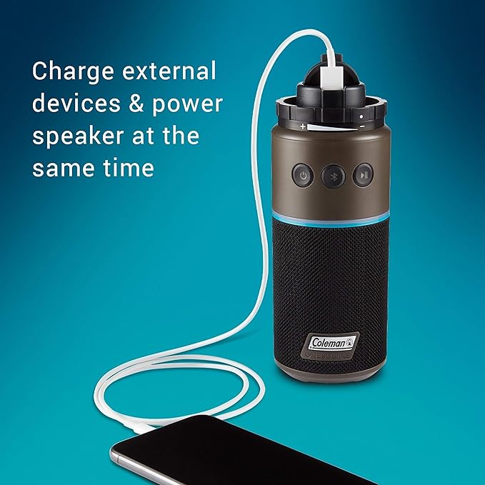 Coleman OneSource Rechargeable Outdoor Camping Gear: Camp Shower Cordless Vacuum Fan Speaker &amp Air Pump Options with Included Rechargeable Battery