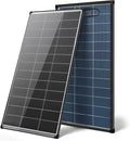 Solar Panels 200w bifacial n Type 18bb A+ Grade Solar Module IP68 Waterproof 25% high Efficiency Solar Cell 200 watt Solar Panel 12v for Off Grid RV Boat Rooftop Camper (200W Bifacial)