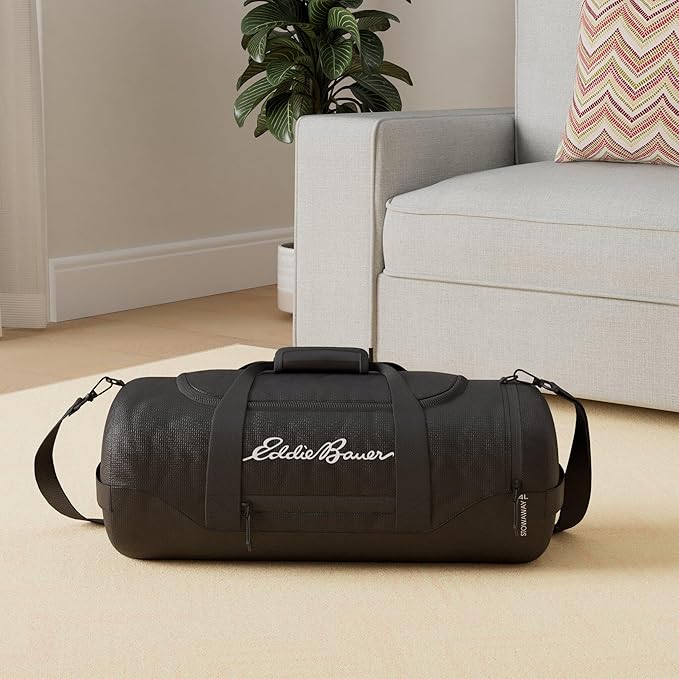 Eddie Bauer Stowaway Packable Duffel Bag | Travel | Foldable | Lightweight | Durable | Ripstop Polyester