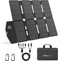 SOKIOVOLA 100W Portable Solar Panel MC-4 Foldable Solar Panel Charger Kits 18V IP68 Waterproof Lightweight and Compact for Small Power Station RV Travel Outdoor Activities