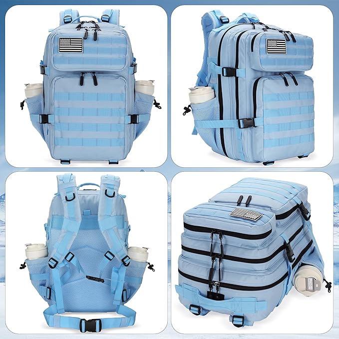 Military 45L Tactical Assault Backpack 3 day assault pack with Molle Waterproof backpack Rucksack for Tactical Backpacks