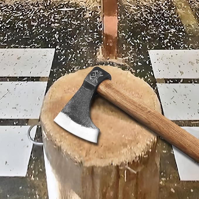 Professional Throwing Axe 16.5 Throwing Tomahawk with 1065 High Carbon Steel &amp Hickory Wooden Handle Perfect for Axe Throwiing Game Competition and Recreation Gift for Men