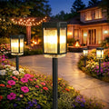 Solar Pathway Lights 6 Pack Solar Powered Garden Lights Waterproof IP65 Auto On/Off Outdoor Light for Lawn Patio Walkway Driveway Decor Landscape Lighting (Warm White)