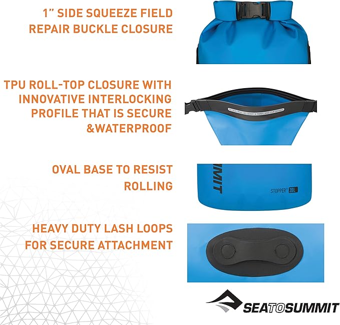 Sea to Summit Hydraulic Dry Bag Heavy-Duty Dry Storage 65 Liter Blue