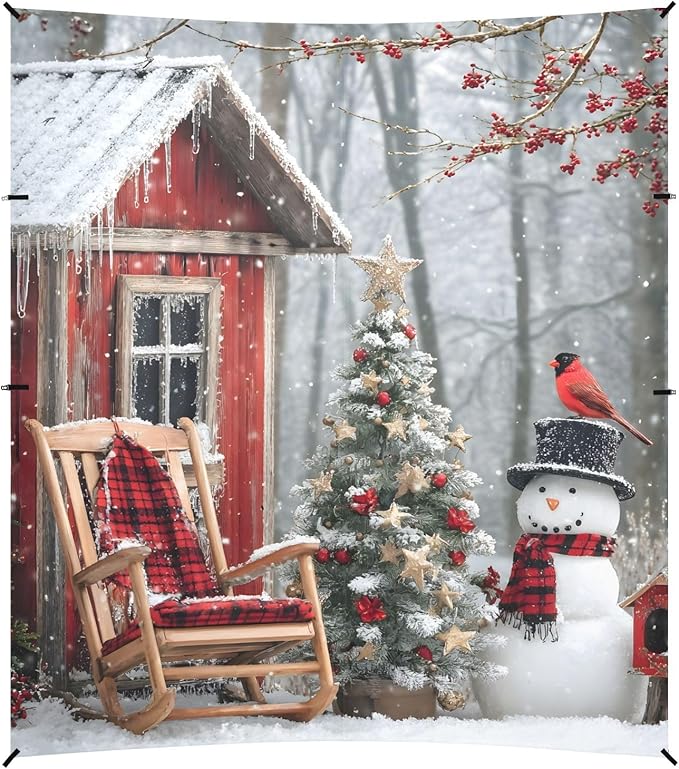 ALAZA Snowman Christmas Tree House Beach Tent Sun Shelter Portable Canopy Sunshade for Outdoor Camping Picnics Backyard Fun 10x9 ft