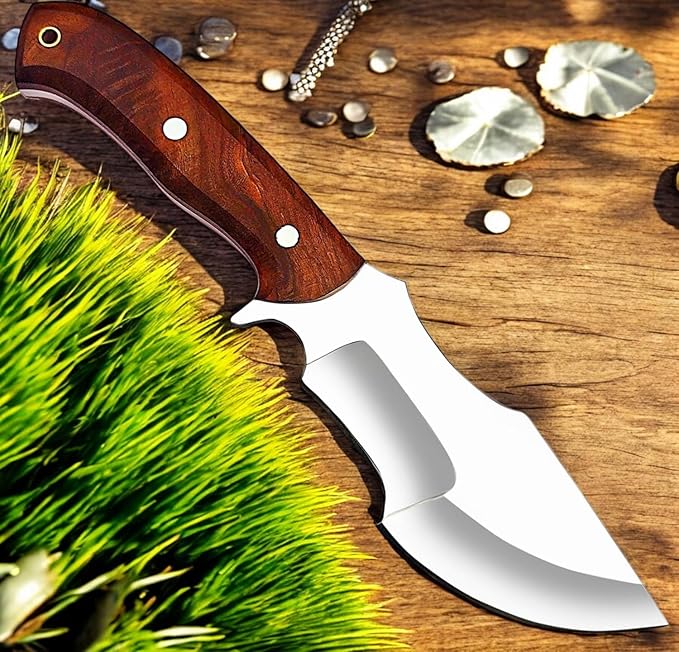 Poshland Custom Handmade Knife – D2 Steel Wooden Handle