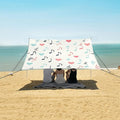 ALAZA Colorful Music Note Love Beach Tent Sun Shelter Portable Canopy Sunshade for Outdoor Camping Picnics Backyard Fun 10x9 ft