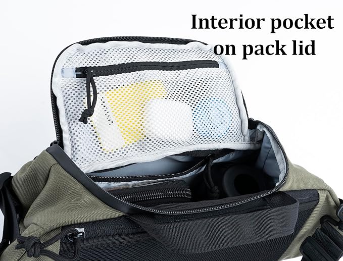 Tactical Sling Backpack Crossbody EDC Pack MOLLE Satchel Bag for Travel Work Camping and Hiking 8Liter