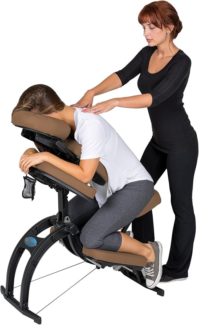 EARTHLITE Portable Massage Chair AVILA II - Premium Folding Spa/Massage/Tattoo Chair incl. Rolling Carry Case