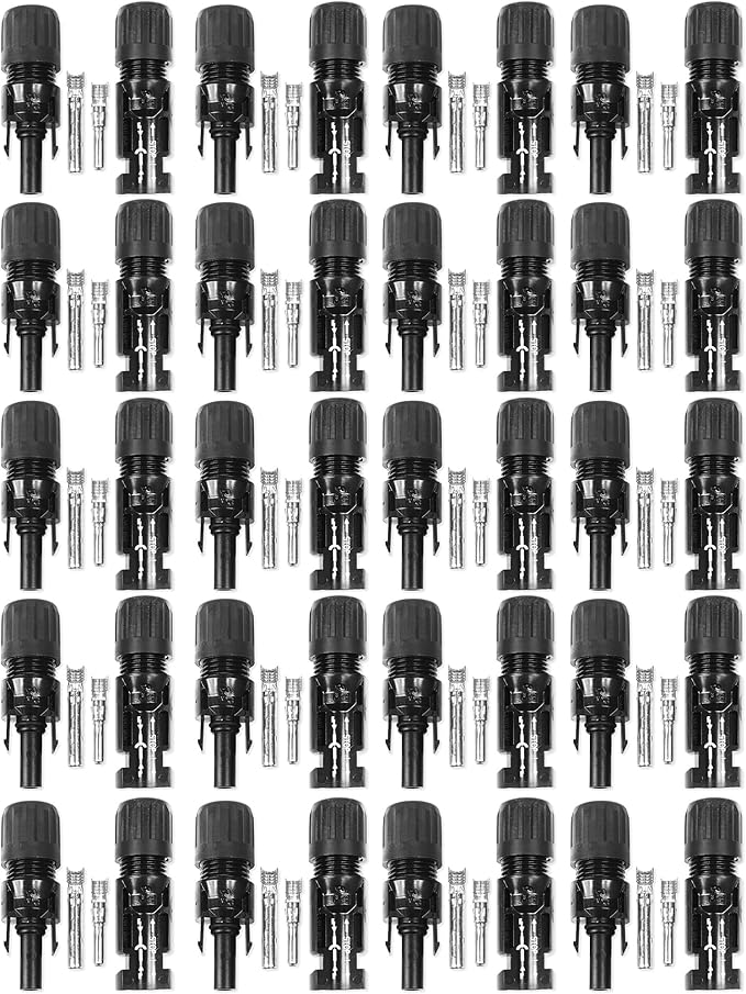 Staubli MC4 Male &amp Female Solar Panel Connectors (10 Pairs) – for PV Cable Made in USA