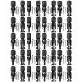 Staubli MC4 PV Solar Panel Cable Connector Pair for 8 AWG - Made in USA (20 Pairs)