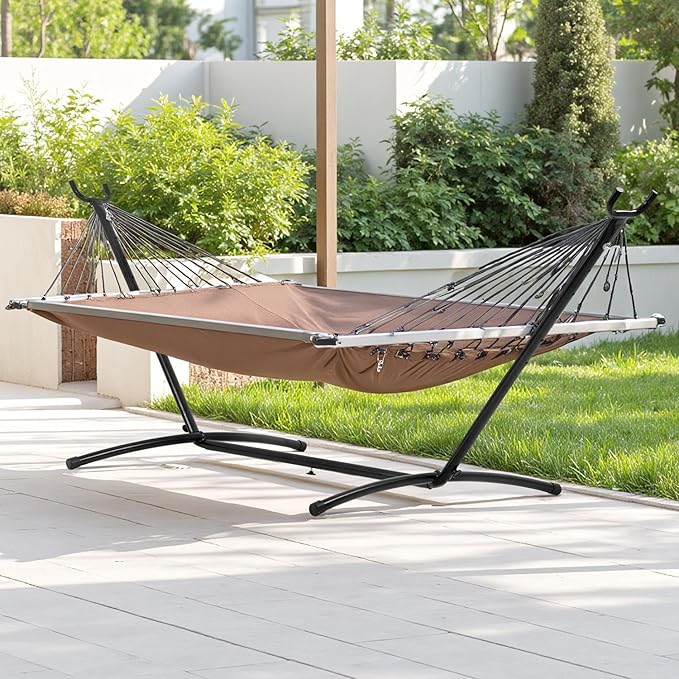 Hammock Stand Portable Heavy Duty Hammock Stand Portable Steel Stand Only for Outdoor Patio or Indoor with Carrying Case (No Hammock)