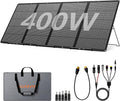 400W Portable Solar Panel for Power Station 400 Watt 36V ETFE Foldable Solar Panel Charger IP67 Waterproof Enhanced Kickstands for Off-Gird Outdoor Camping RV SUV Emergency Power Supply