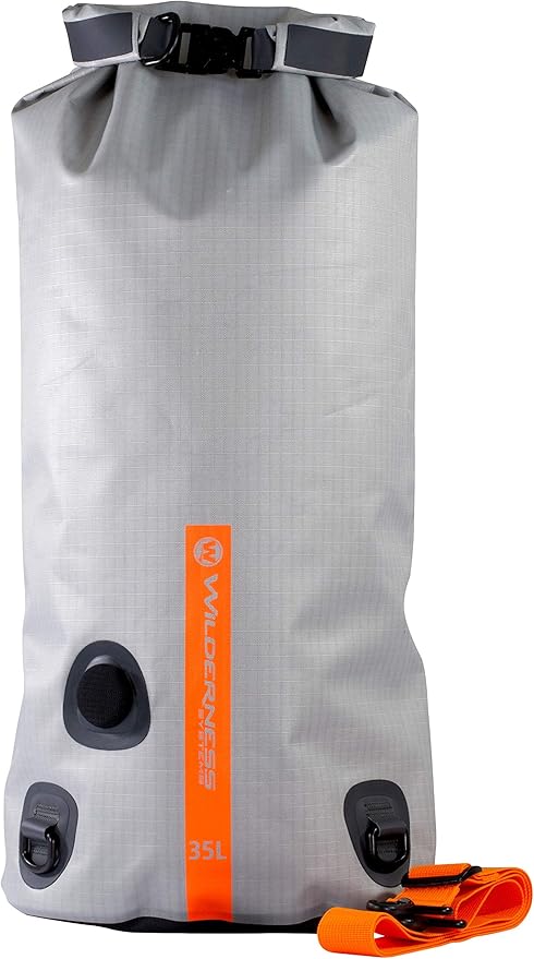 Wilderness Systems Waterproof XPEL Dry Bag with Valve &amp Shoulder Strap - Converts to Cooler