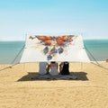 ALAZA Ethnic Dreamcatcher and Butterfly Beach Tent Sun Shelter Portable Canopy Sunshade for Outdoor Camping Picnics Backyard Fun 10x9 ft