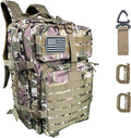 50L Large Military Tactical Backpack Molle Army Assault Pack for Travel Camping Hiking Fishing Backpack for men (Comouflage)