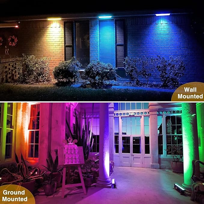 50W RGB Wall Washer Light RGB Light Bar LED Smart Wall Lights with Remote Control Waterproof IP66 Dimmable LED Flood Light Bar Indoor Lights for Building Stage Wedding Party