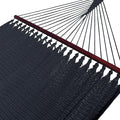 Double Caribbean Hammock - Soft-Spun Polyester - 48 inch (Black)