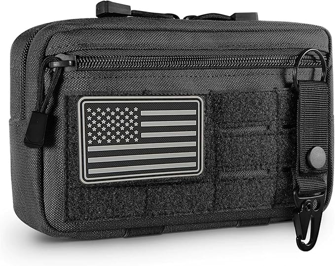 Tactical Molle Pouches Tactical Admin Pouch Compact Utility Gadget Gear Pouch with Cheychain