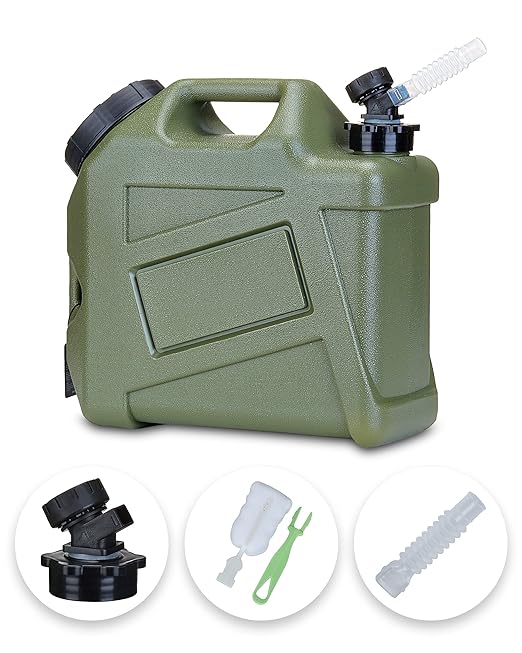 UPWOIGH Water Container 2.6 Gallon Water Jug Truly No Leakage Water Storage Military Green Water TankCamping Essentials BPA Free Portable Emergency Water Containers for Camping Hiking