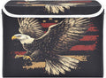 July 4th Bald Eagle Black Collapsible Storage Bins with Lids Decorative Fabric Cubes Closet Organizer Basket Boxes Containers for Clothes Box Chest Foldin