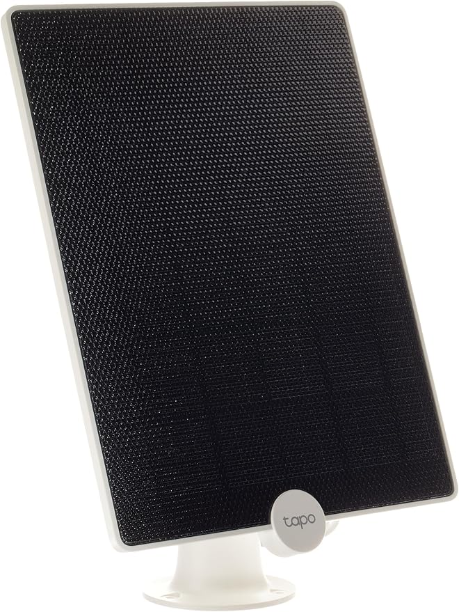 Tapo Solar Panel A200 (Compatible with MagCam C425 C420 and C400) Long-Lasting Charging Power with High-Efficiency Solar Cells IP65 Weatherproof 360° Adjustable Angle